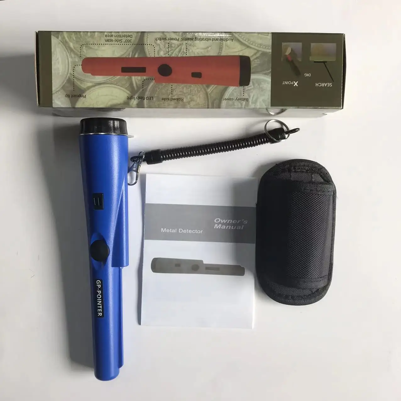 Handheld metal detector for party games