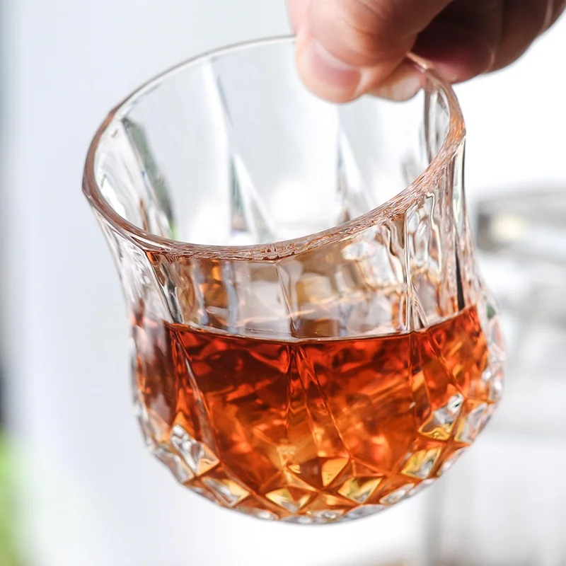 wholesale bulk order diamond crystal design whiskey glasses tumbler