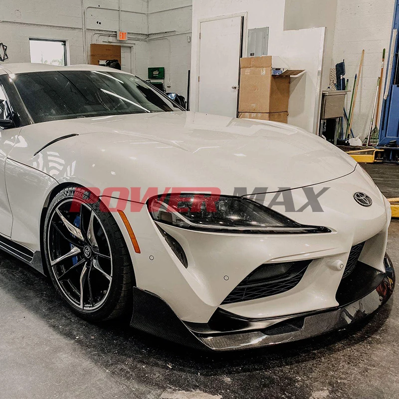 Wholesale Carbon Fiber Aimgain Style Front Bumper Lip For Toyota Supra A90 A91 MkV Front Splitter Car Accessoires