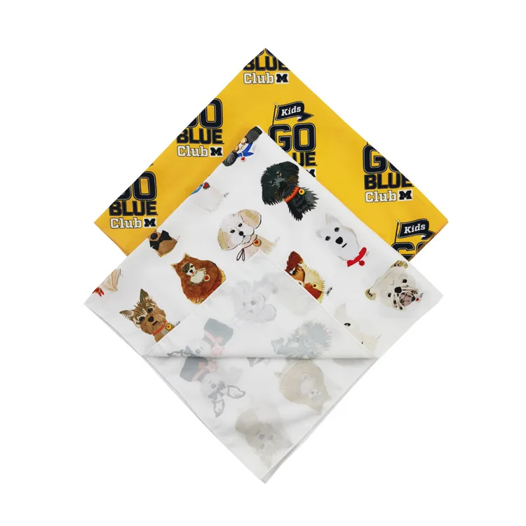 Custom Print Recycled Rept Bandana Eco Friendly Organic Cotton Bandanas for Sale