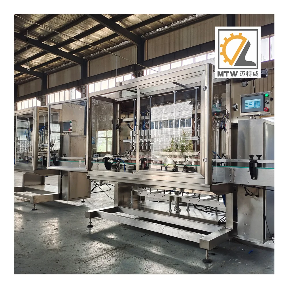 MTW linear syringe viscous liquid hair conditioner filling and packing machine