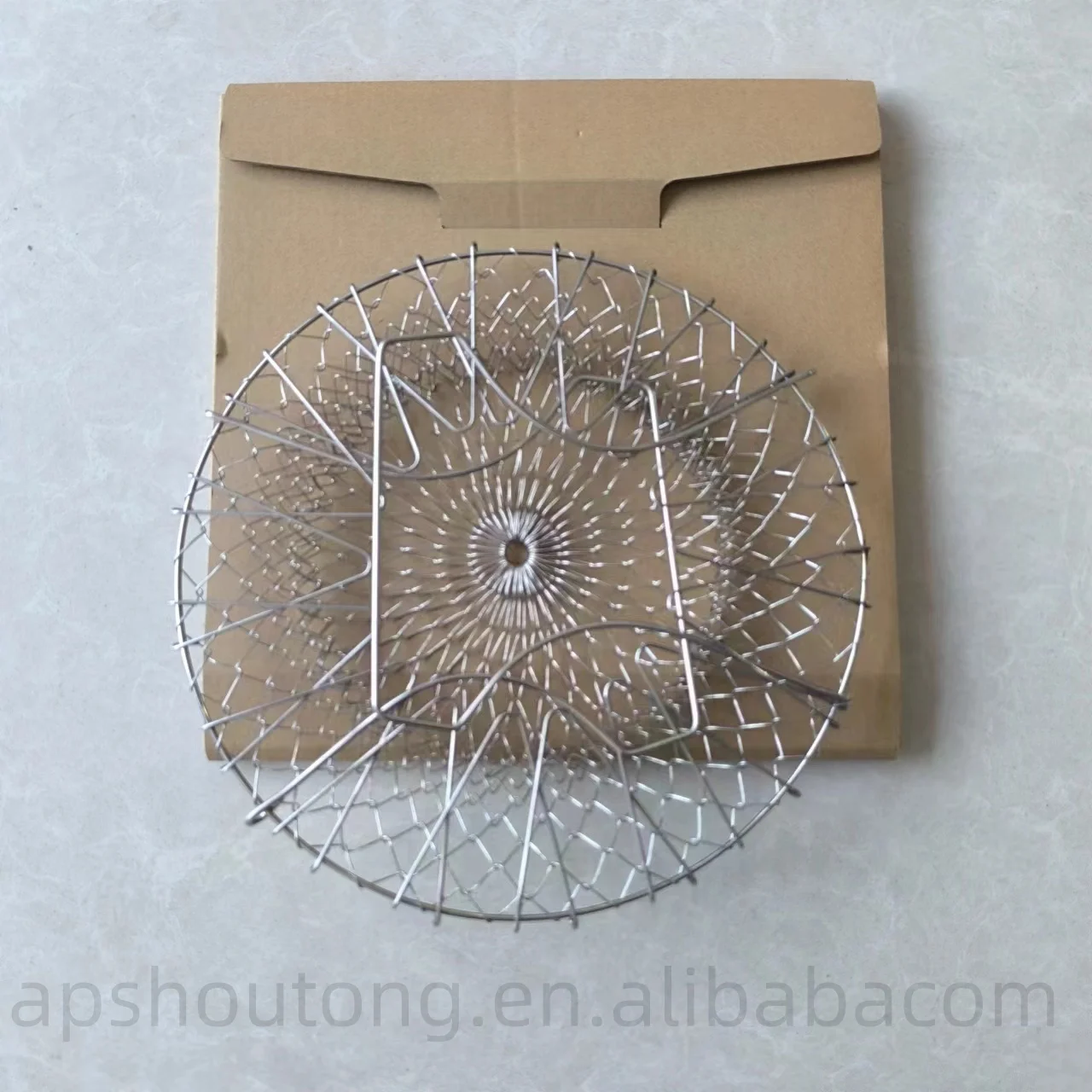 2024 new 201 Stainless Steel Foldable Steam Rinse Strain Fry Basket Strainer Net Deep Frying Basket Colander