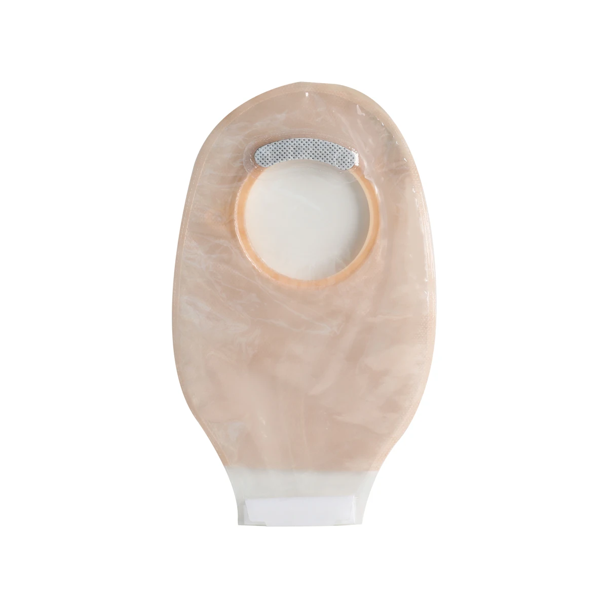 Two piece 57mm or 70mm transparent drainable colostomy bag