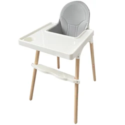 Hot sale 2-in-1 Baby High chair Switched legs Removable tray Baby feeding chair