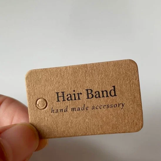 500gsm brown kraft paper custom made jewelry packaging cards for necklace bracelet earrings