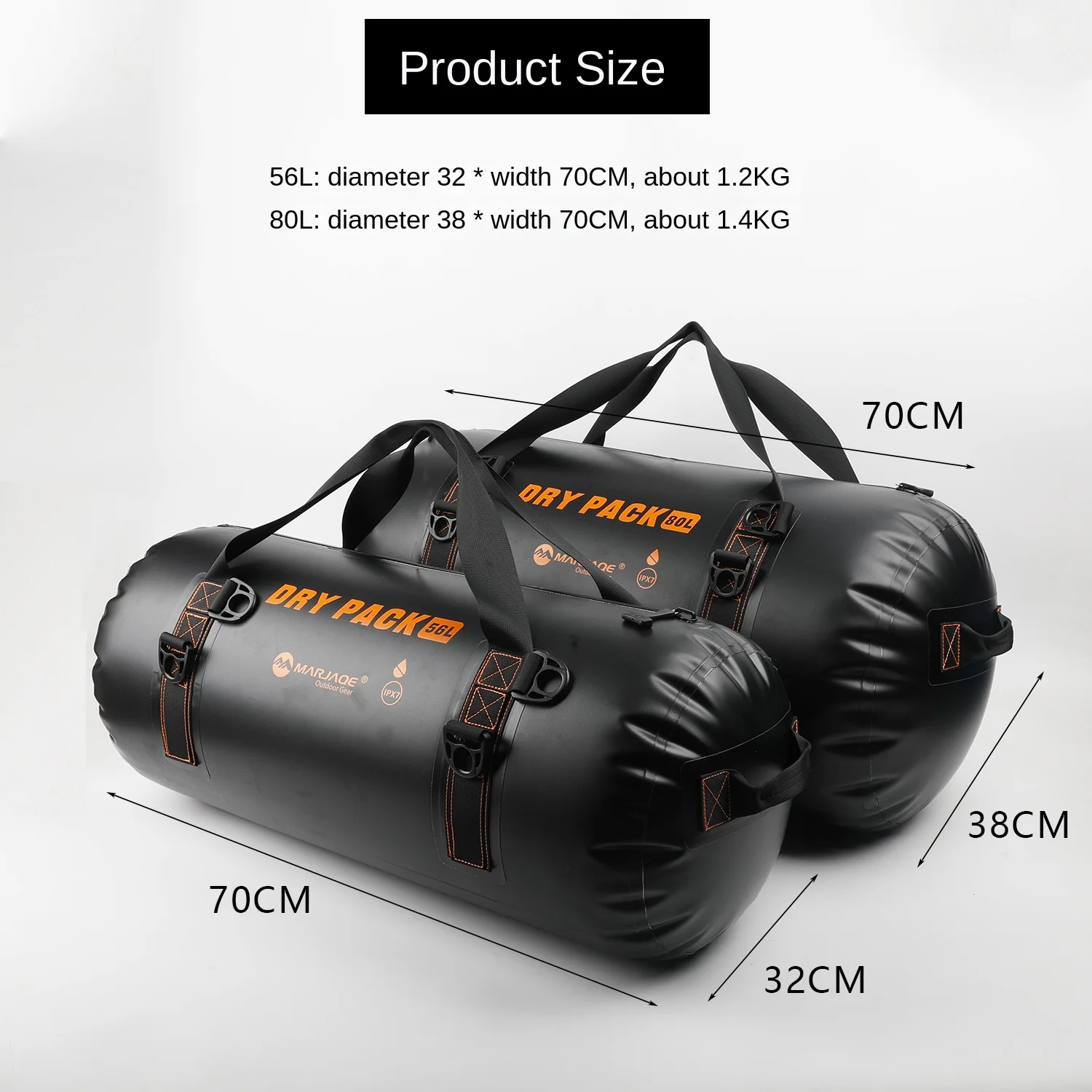 In Stock TPU Airtight Waterproof Travel Backpack Diving Paddle Board Motorcycle Saddle Bag 100% Waterproof TPU Bag For Outdoor