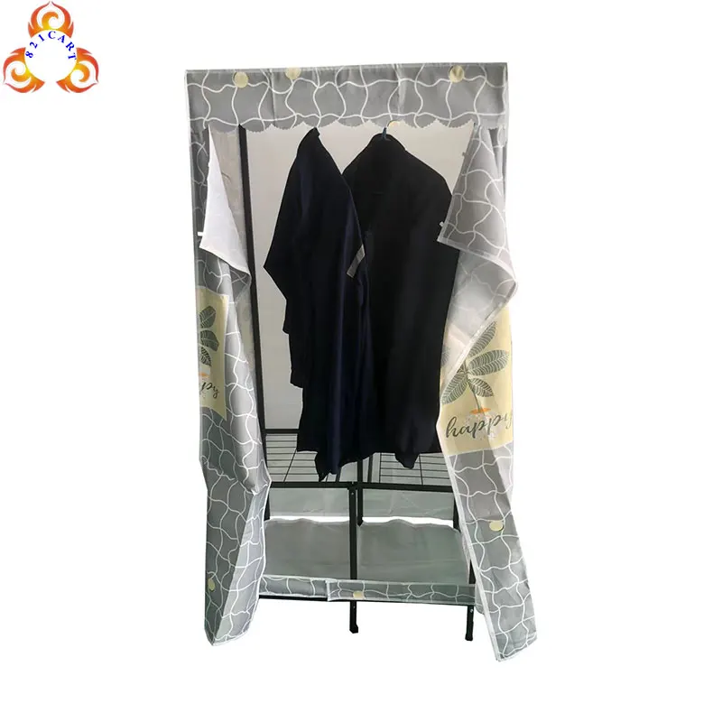 Home Portable Easy Assembly Foldable Fabric Wardrobe Closet Movable Wardrobe