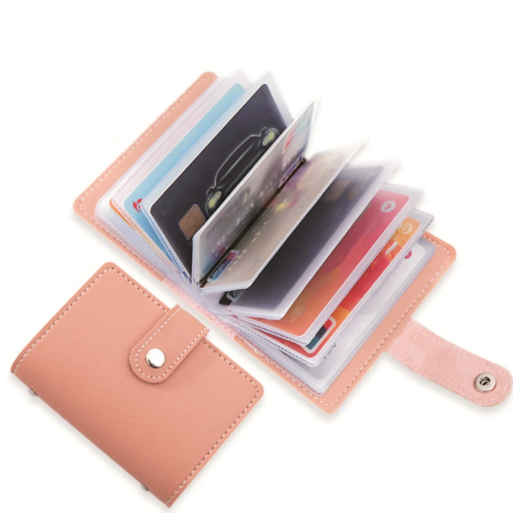 Anti Rfid Credit Card Holder Wallet Blocking Reader Lock PU Leather Cards Holder 26 Card Slots ID Bank NFC Protector Organizer