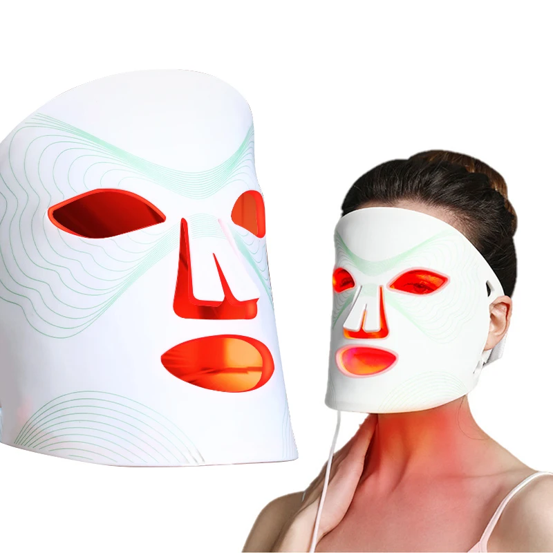 Light Facial led mask facial therapy Beauty Device Acne Treatment Skin Rejuvenation Led Light Therapy silicon eled