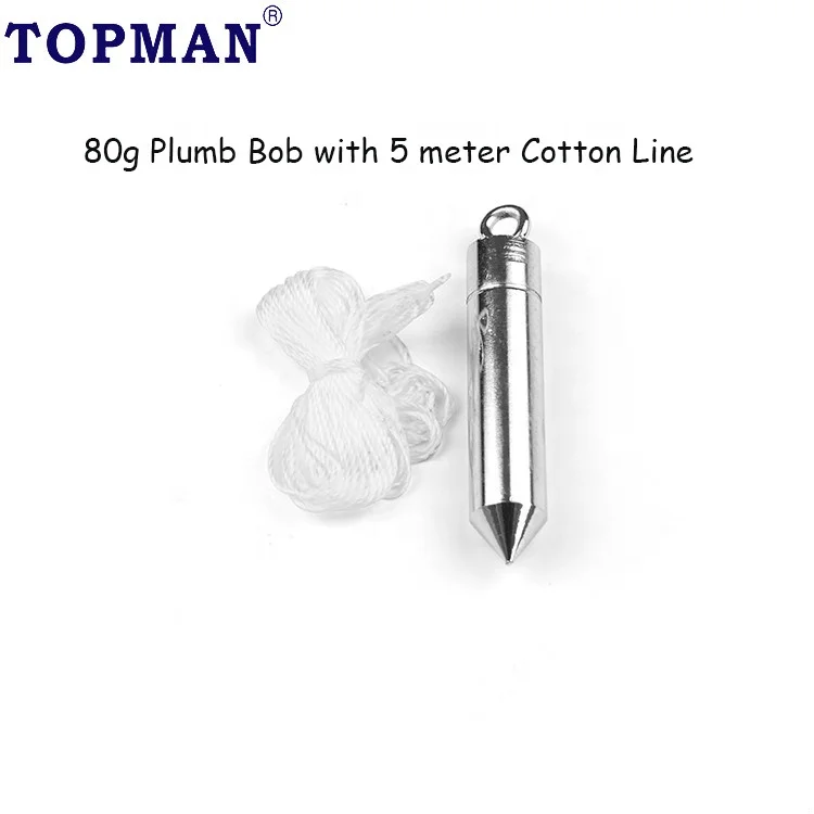 TOPMAN 80 г с 5-метровым стальным отвесом для обоев