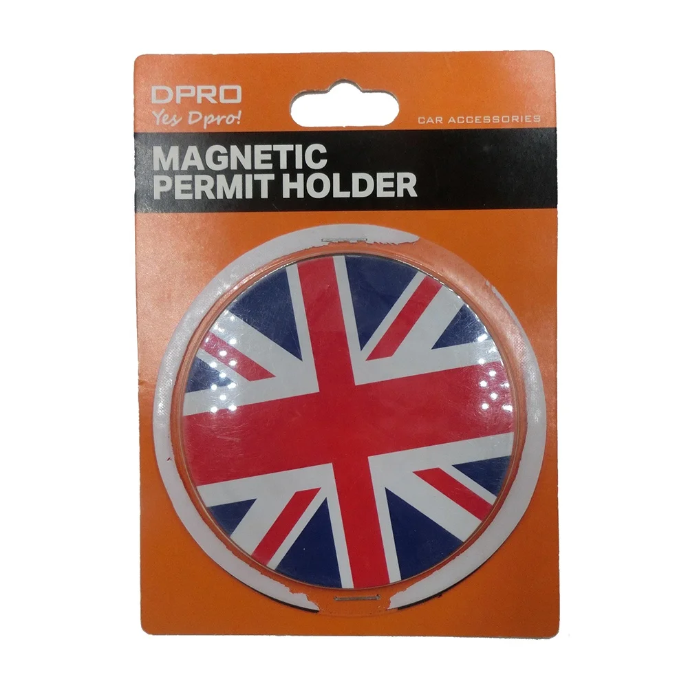 Таможенный дизайн магнитный дорожный держатель для автомобильного налогового диска держатель для карт