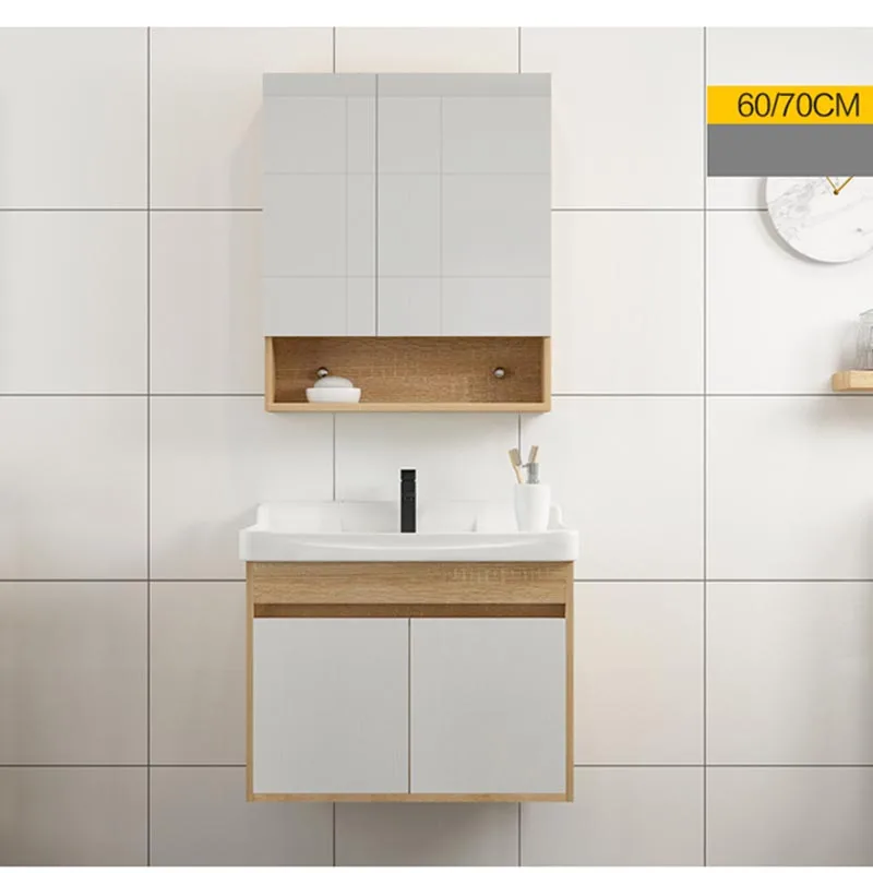Bathroom Cabinet Furniture with Mirror Wooden