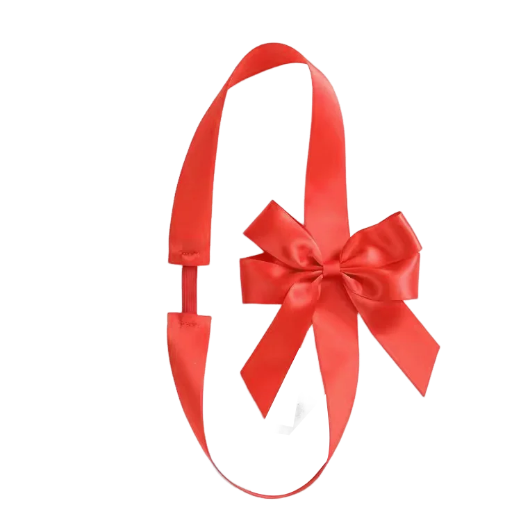 Ribbon Red Bows Decorations Bow With Three-Dimensional Bow Decorations DIY