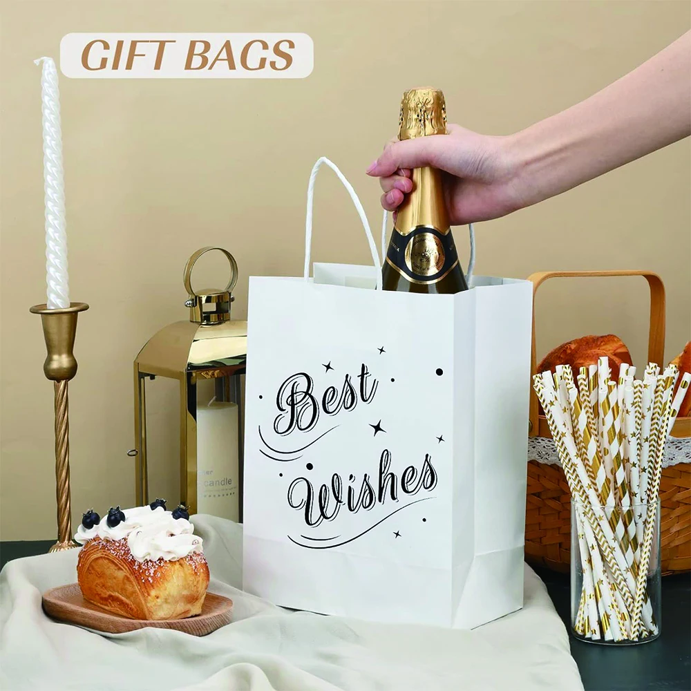Wholesale Recycled Custom Brown white black 120gsm Twisted Paper Handle Food restaurant takeaway shipping kraft paper bag