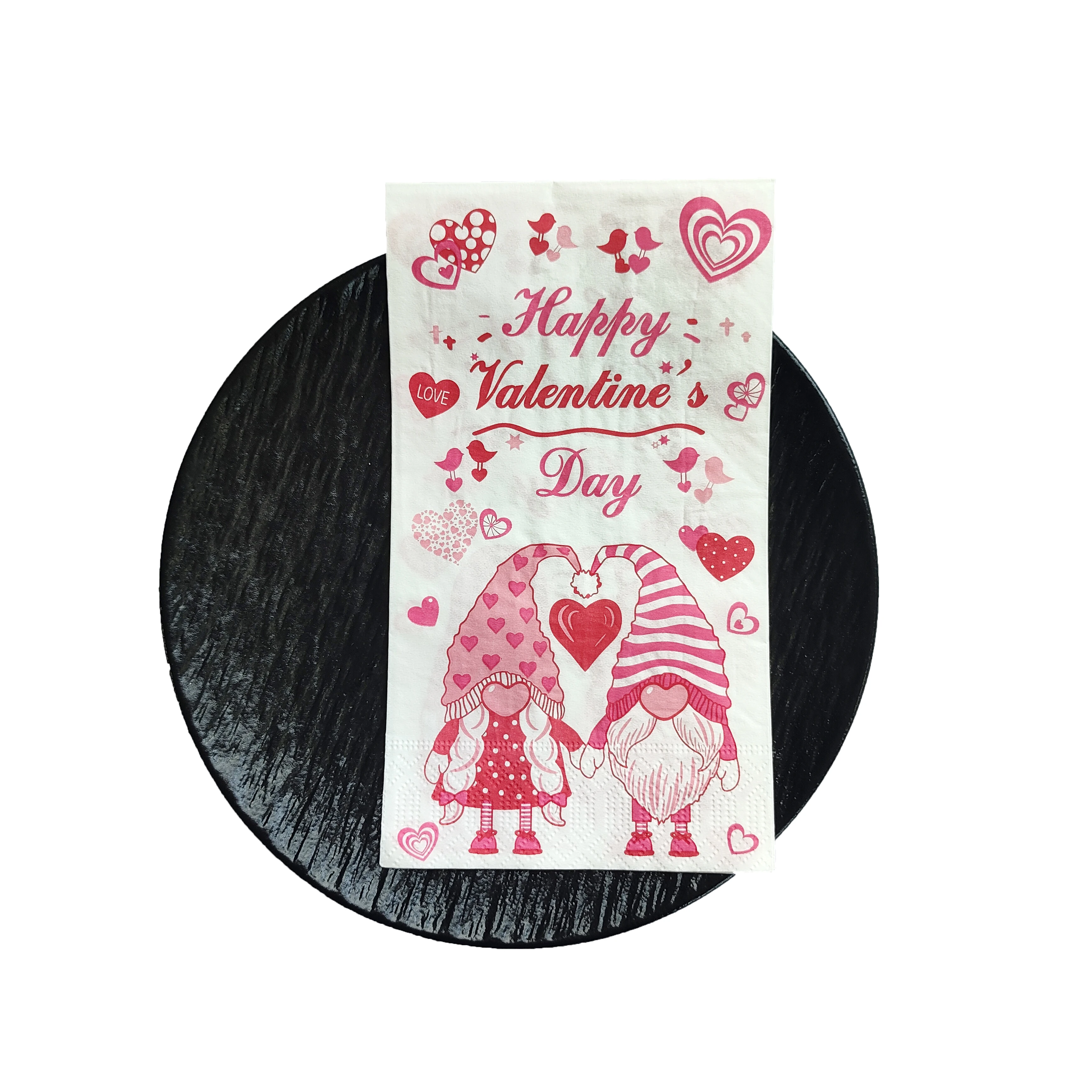 custom logo Full print on one side restaurant bar paper facial tissue napkin