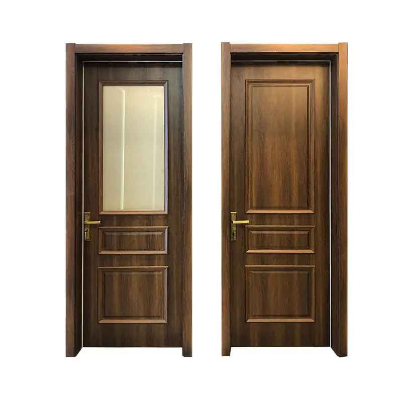 Yingkang cheap price doors pvc pvc interior puertas pu foam door dubai wpc waterproof door with frame