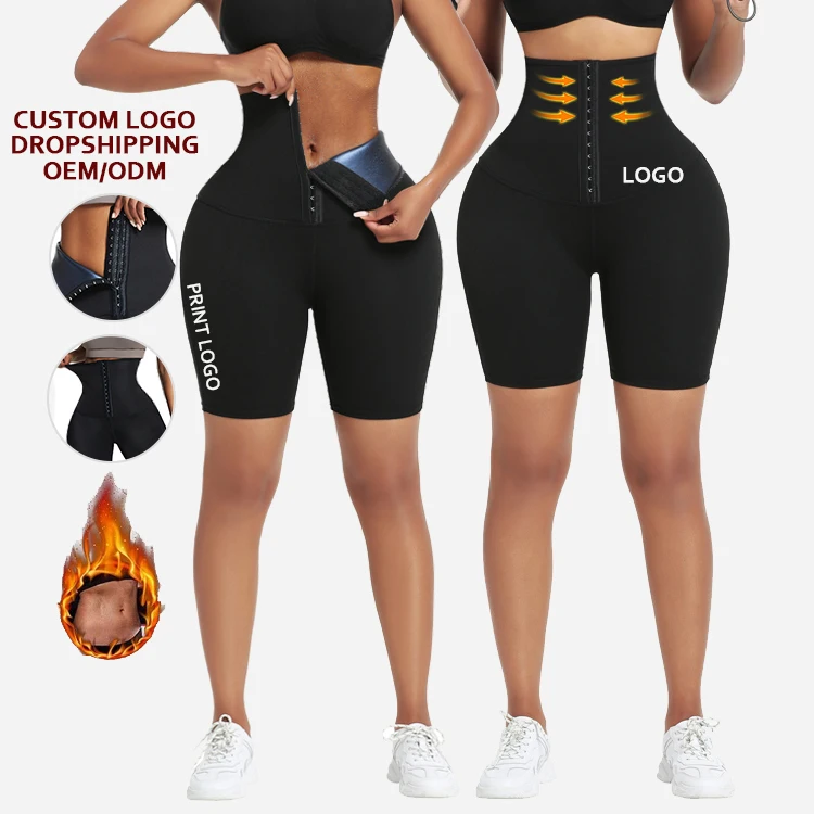 HEXIN High Quality High Waist Tummy Control Compression Butt Lifting Leggings Neoprene Waist Trainer Yoga Fitness Pant For Women