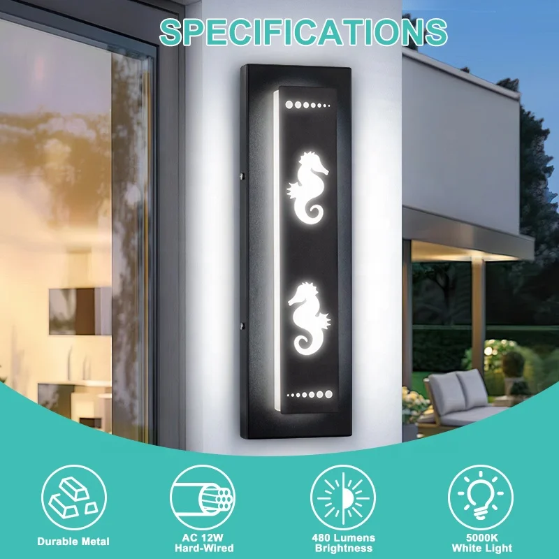 Customizable Patterns LED Outdoor Wall Light Garden Hotel Villa Suitable for all kinds of scenes IP65 waterproof wall light