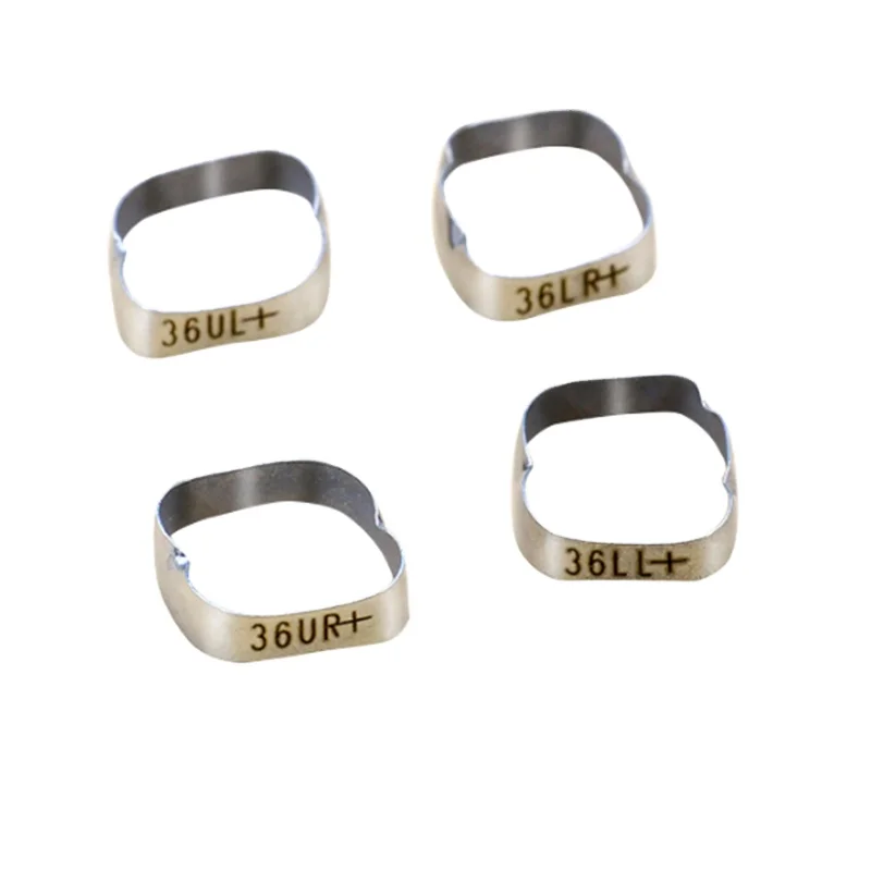 Wholesale price Dental orthodontic Rough Surface Molar Plain Bands with Sandblasted inner side