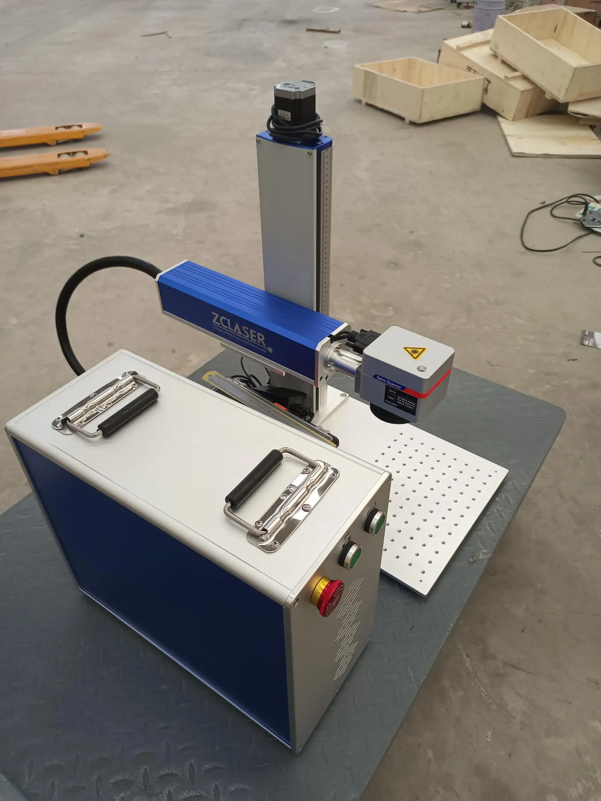 Portable 3d 20w 30w 50w 80w 100w Jpt Raycus Mopa M7 Engraver Rotary Fiber Laser Engraving Marking Machine For Guns Jewelry