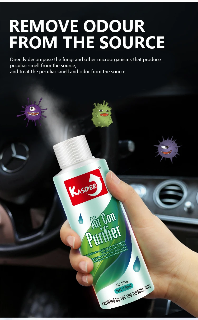 Видимый дешевый автомобильный бактерицид и дезодорант с новым запахом для автомобиля