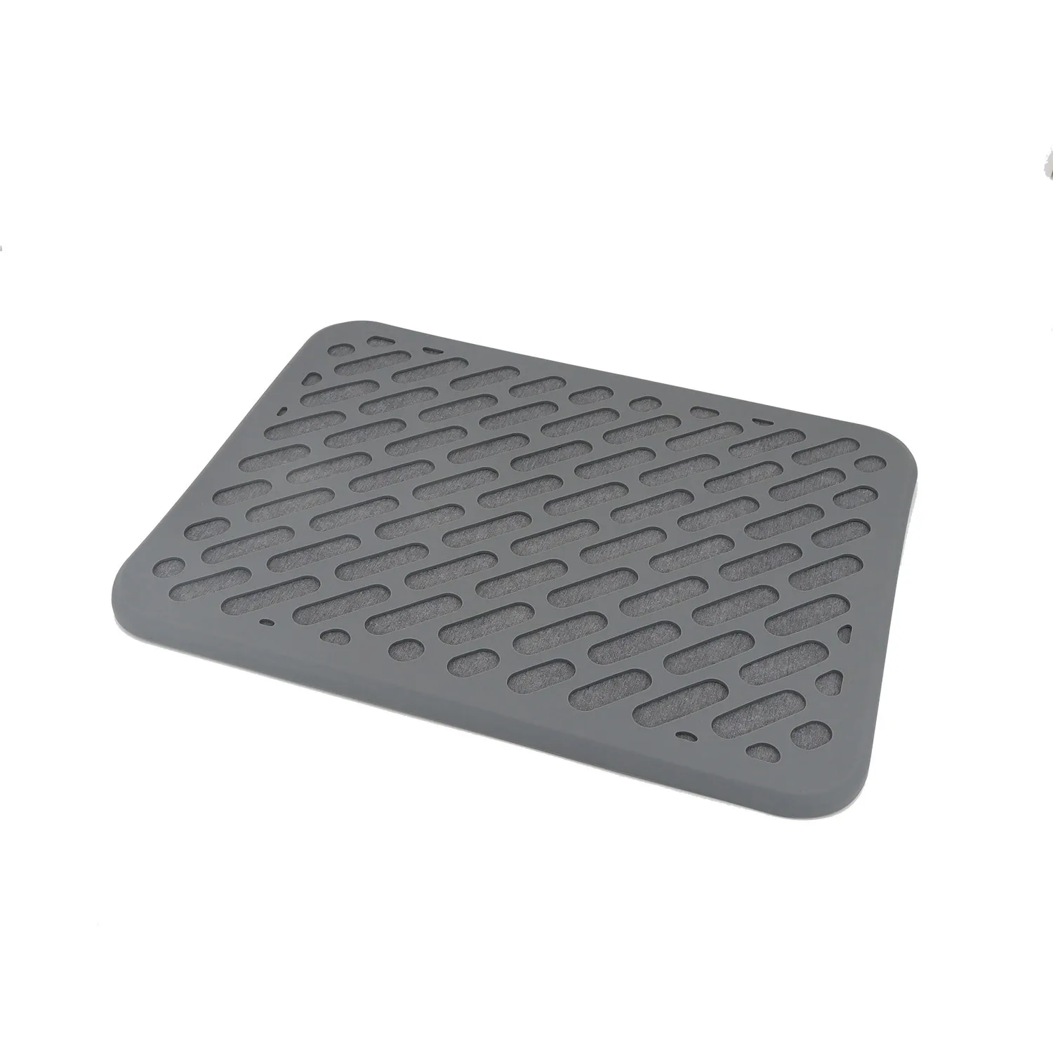 Foldable Dish Drying Mat Stone Diatomaceous Earth Quick Drying Silicone Webbing Diatomite Dish Pad