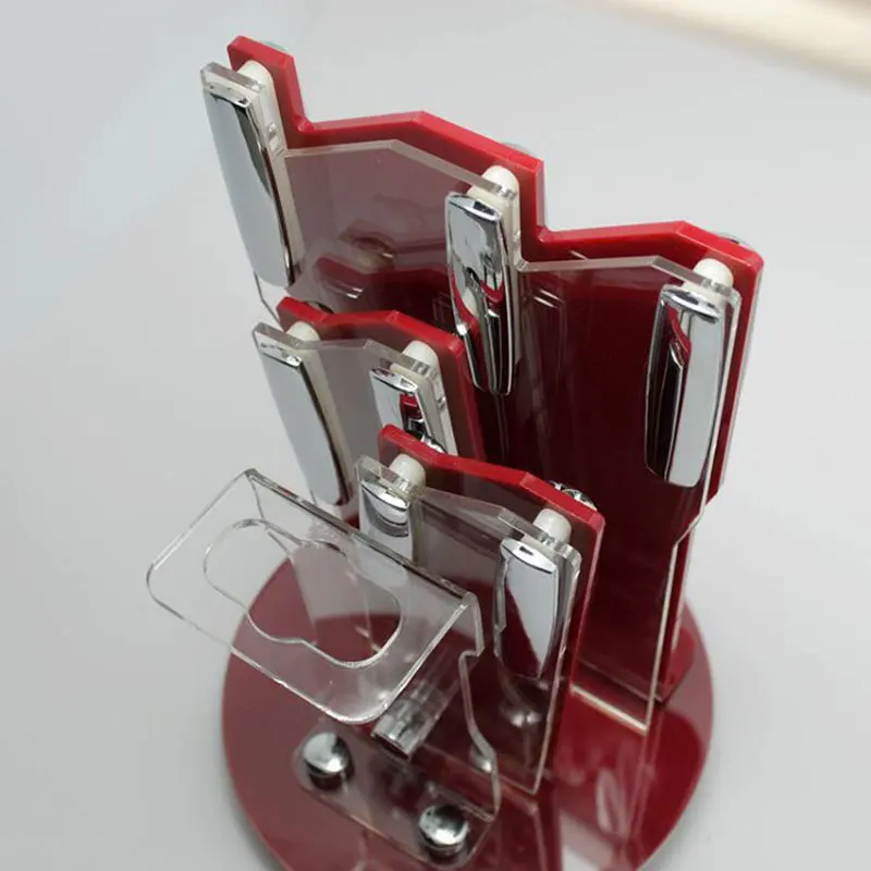Custom Design Kitchen Knife Display Stand Acrylic Knife Organizer Box