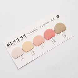 Office school stationery colorful reusable memo sticker removable mini sticky note