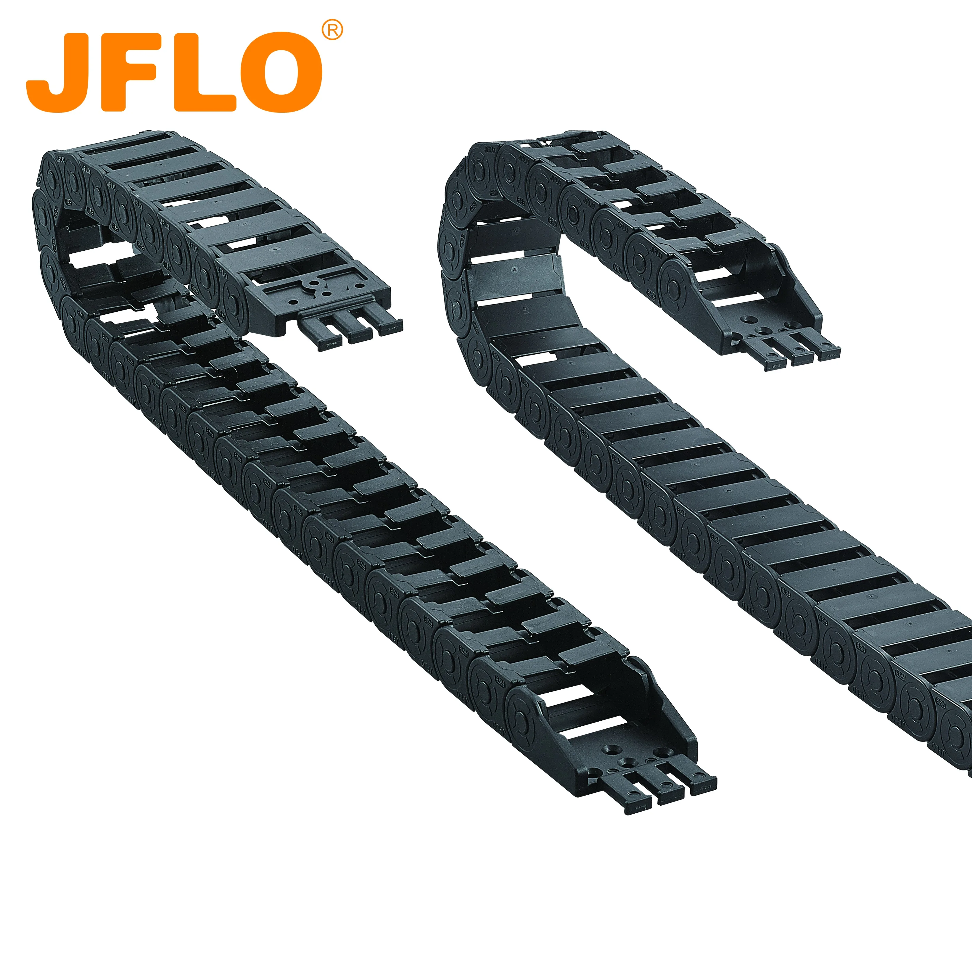 JFLO открытый тип, удобный тип нейлоновой кабельной цепи, JE15x16 15x20 15x30 15X40 микро размер кабельной цепи