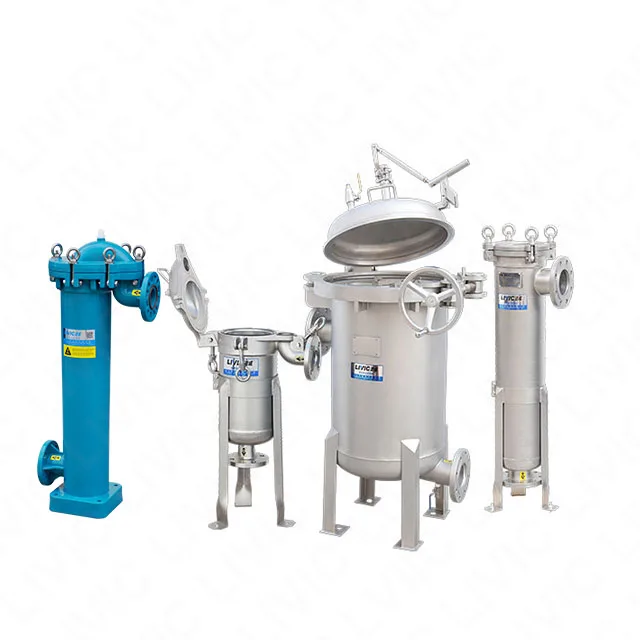 Liquid Bag Filter Housing  PP/ 304L / 316L For Water Filtration Lining Coating Sanitary