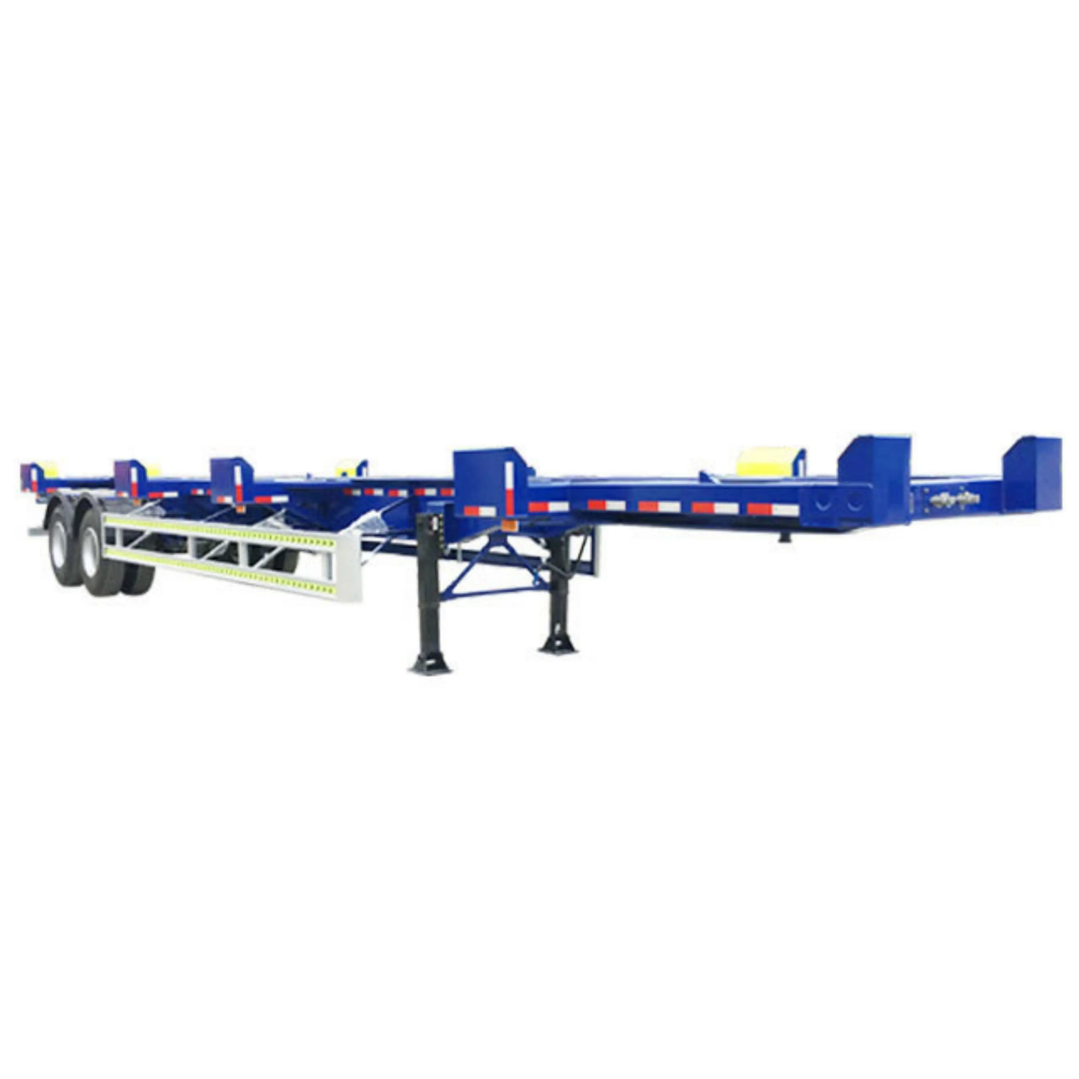 Supplier 2 axle 35T Air SuspensionTerminal Port Bomb Cart Skeleton Container Trailer dock semi Trailer