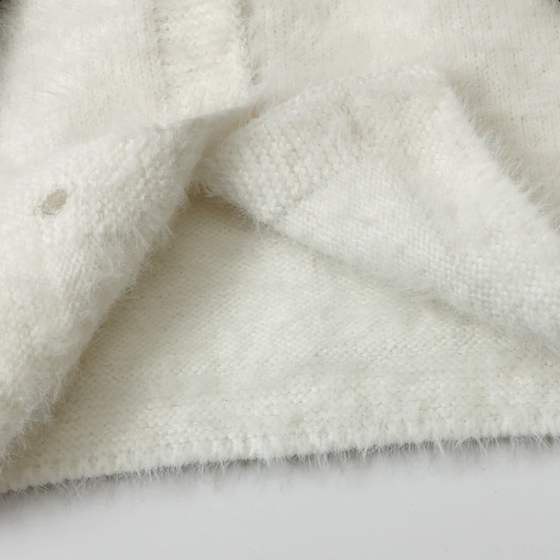 
New Design Mohair Hand Knitted Clothing Letter Kids cardigan Sweater For Children 