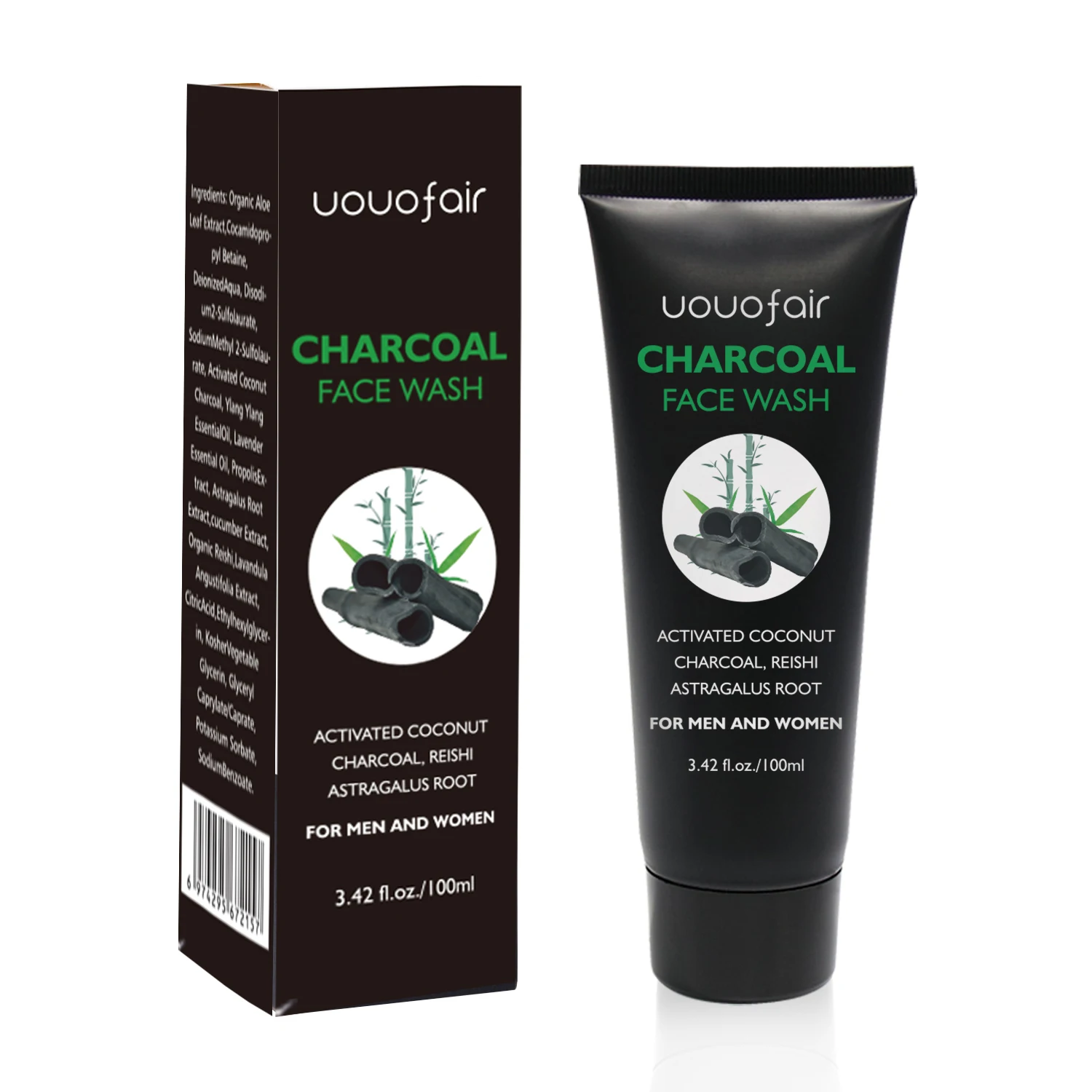 Charcoal cleanser face wash organic moisturizing manufacturer in bulk charcoal facial cleanser for men woman