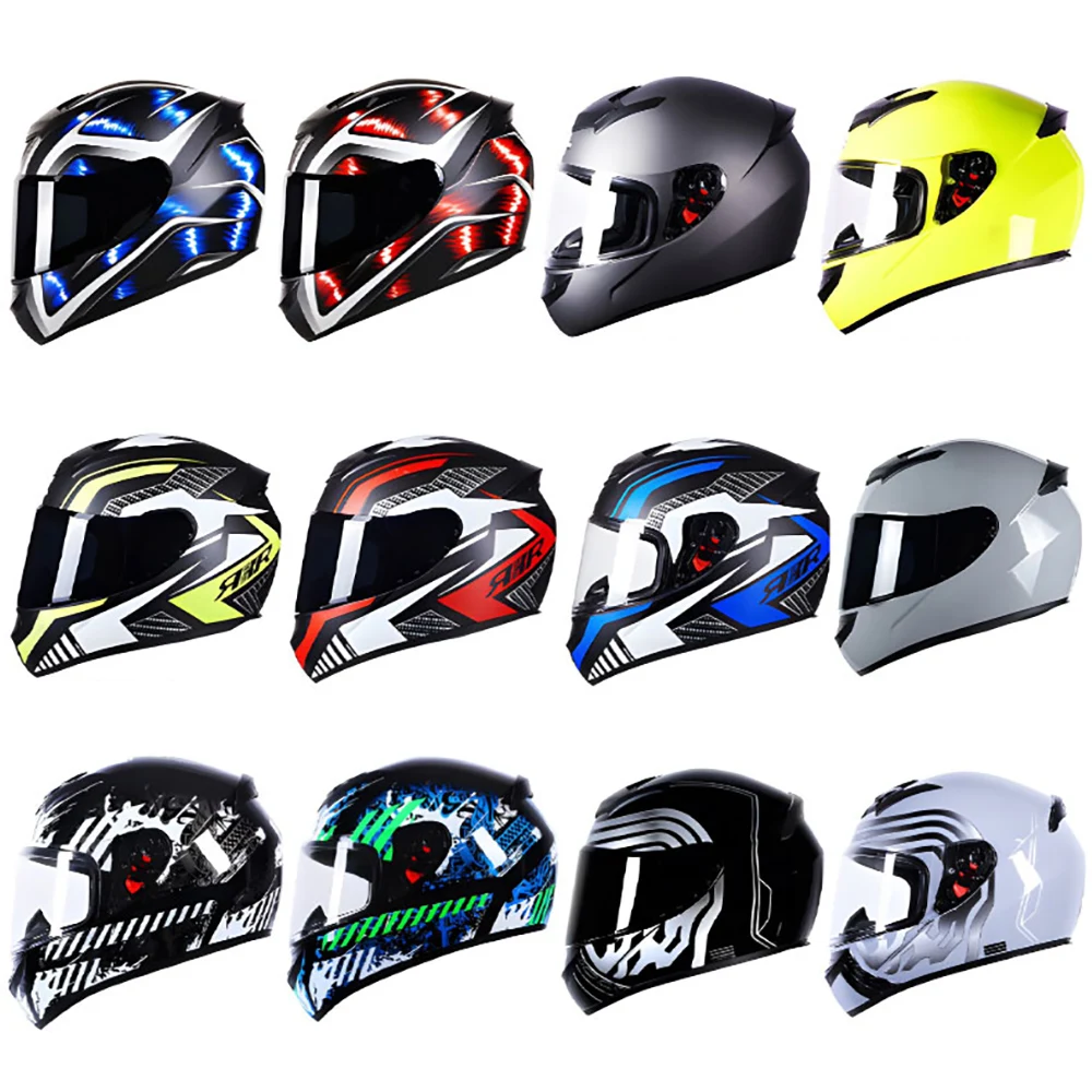 Custom Full Face Smart Bluetooth Racing Motorbike Abs DOT Adult Shoei Motocross Helmet Riding Motorcycle Accessories Helmets