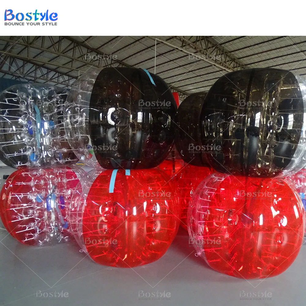 Clear TPU Bubble Soccer Ball Inflatable Bouncy Bumper Ball with hole For Adult