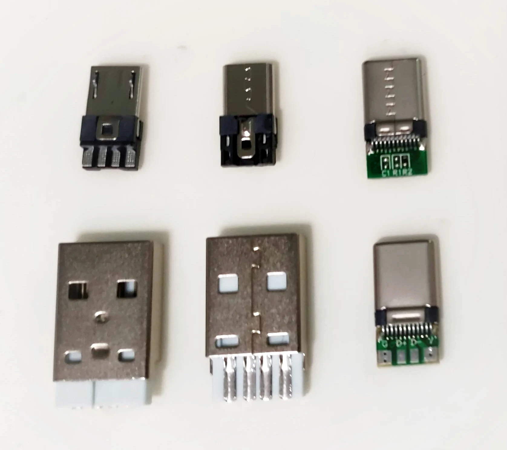 Circle Interconnect Usb C Type Connector Male 24pin With Pcb USB C data cable Type C Connector