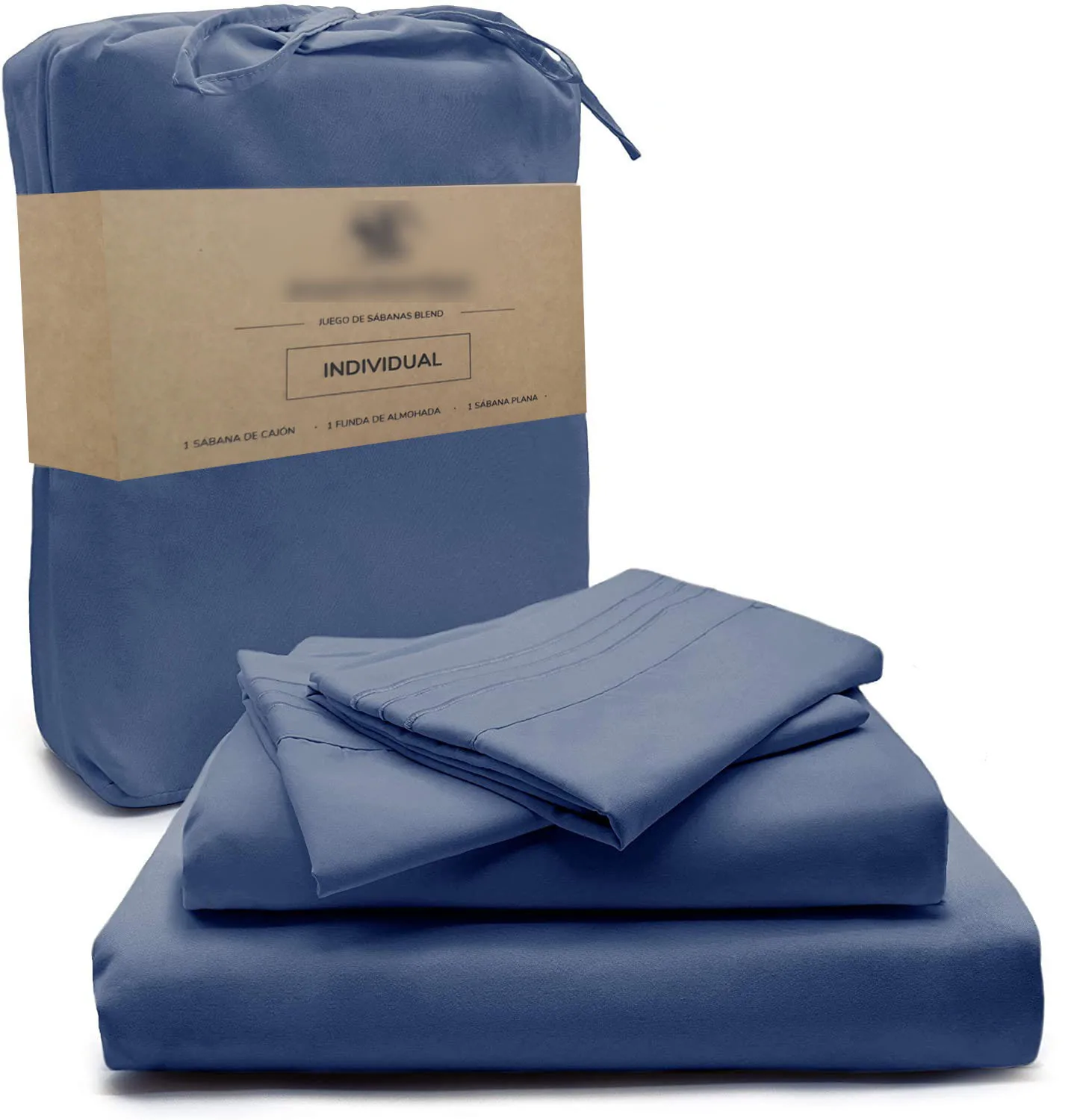 Super Soft Bed Sheet Set 4PCS Navy Blue Microfiber 1800TC Hotel Quality