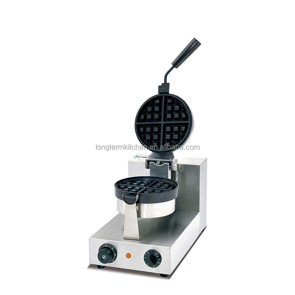 2022 Commercial Manual Rotary Waffle Baker Electric Industrial Belgium Waffle Maker Machine Home Use High Speed cheap price