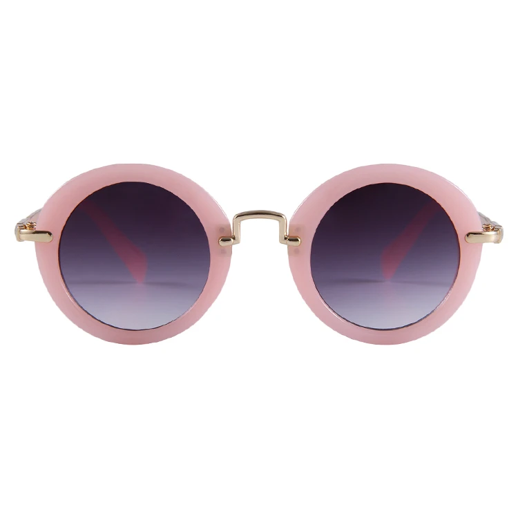 Hot selling UV400 flexible round kids eyewear flower kids sunglasses 2024 custom logo