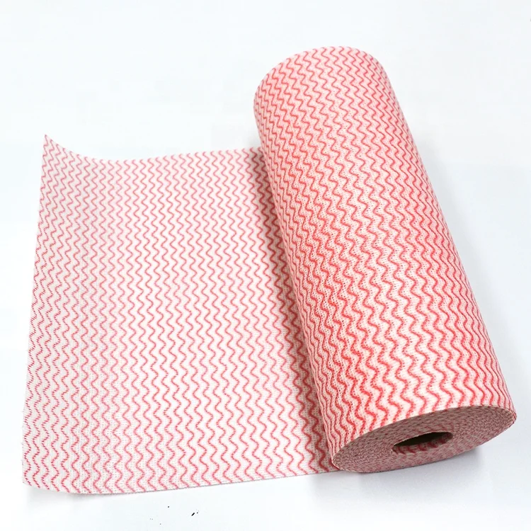 Spunlace Nonwoven Cleaning Wiping Cloth Rolls Kitchen Cleaning Wipes for household Cleaning Cloth