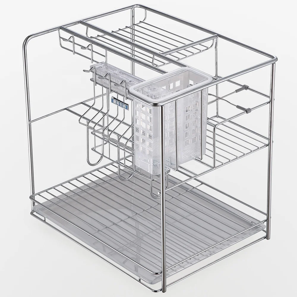 Chrome Sliding Storage Baskets
