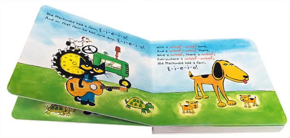 customized children board book printing custom board book