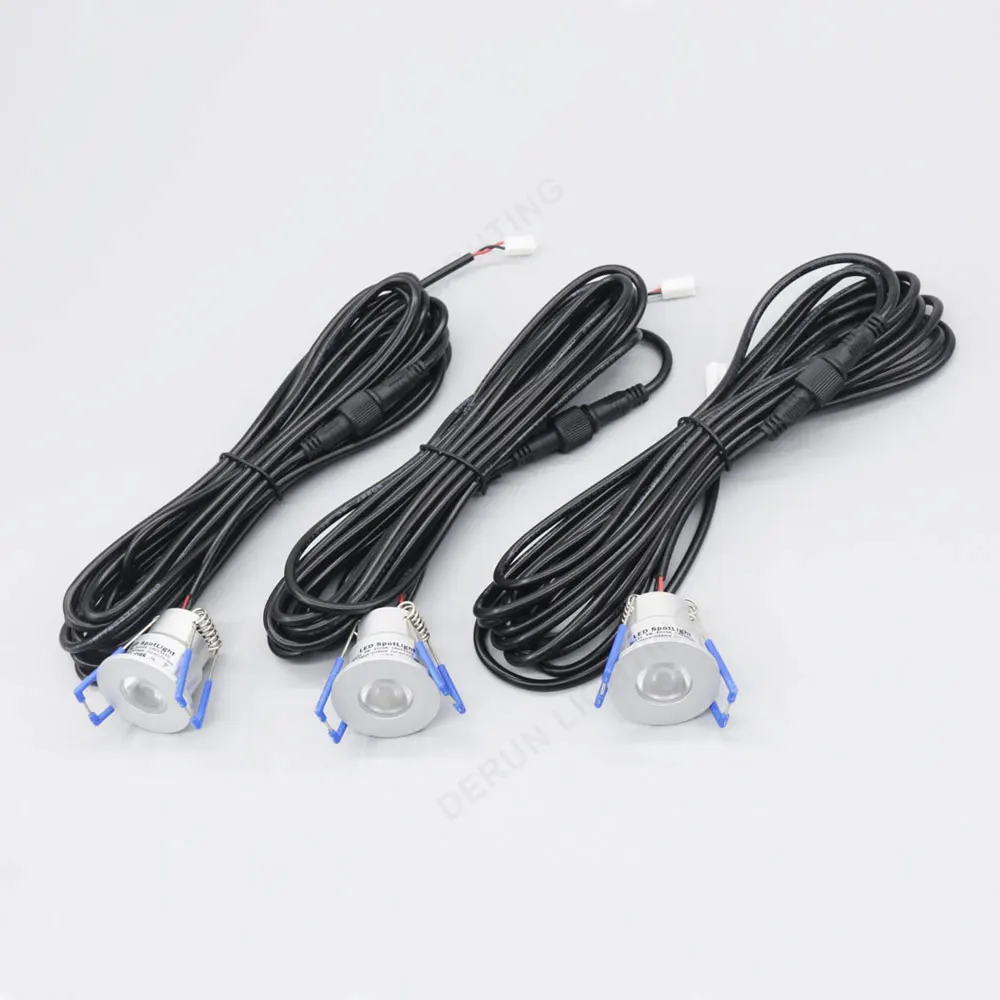 6PCS/SET remote control led mini set spot 3w 12v downlights