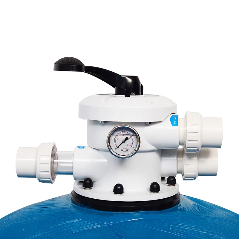 RTS 16inch 400mm 1pcs Custom Logo Top Mount Glass Fiber Above Piscina Inground Backwash Cleaning Swimming Sand Pool Filter