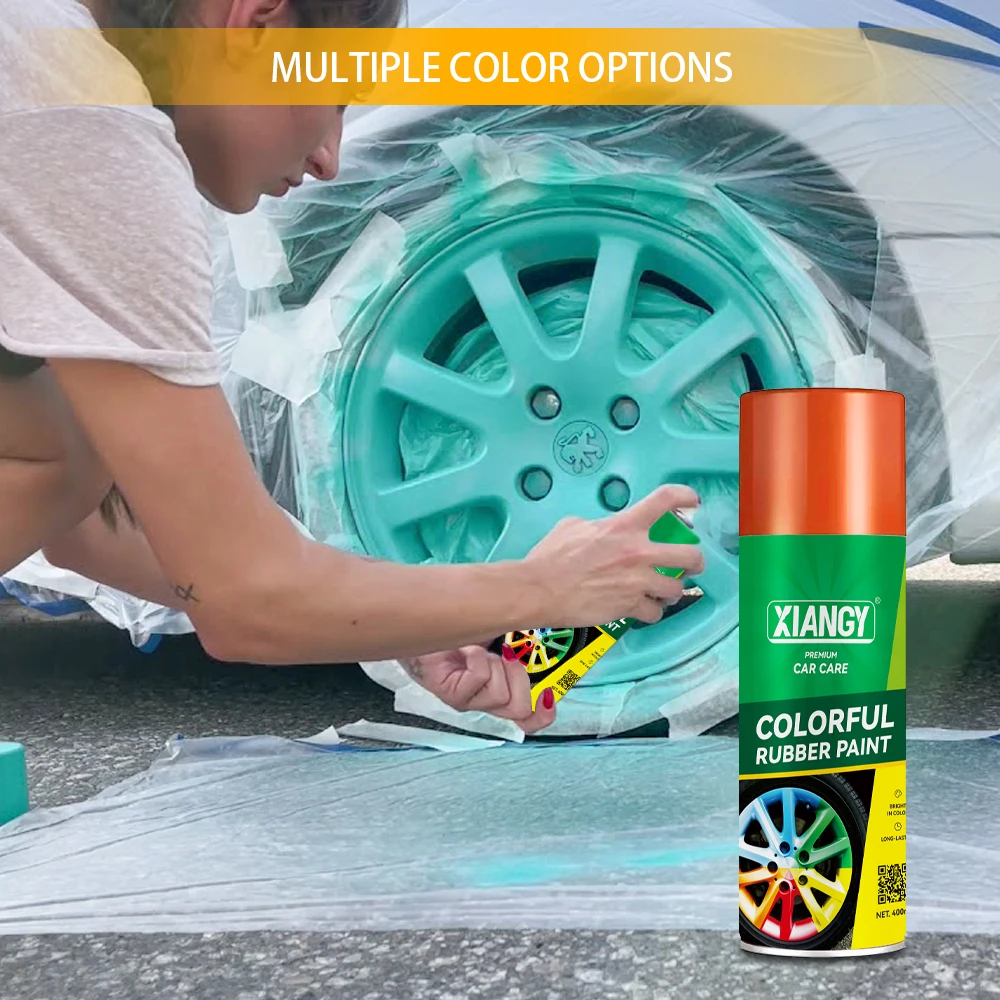 2024 Popular Peelable Aerosol Wheel Rubberizing Tire Coating Rubber Paint Spray