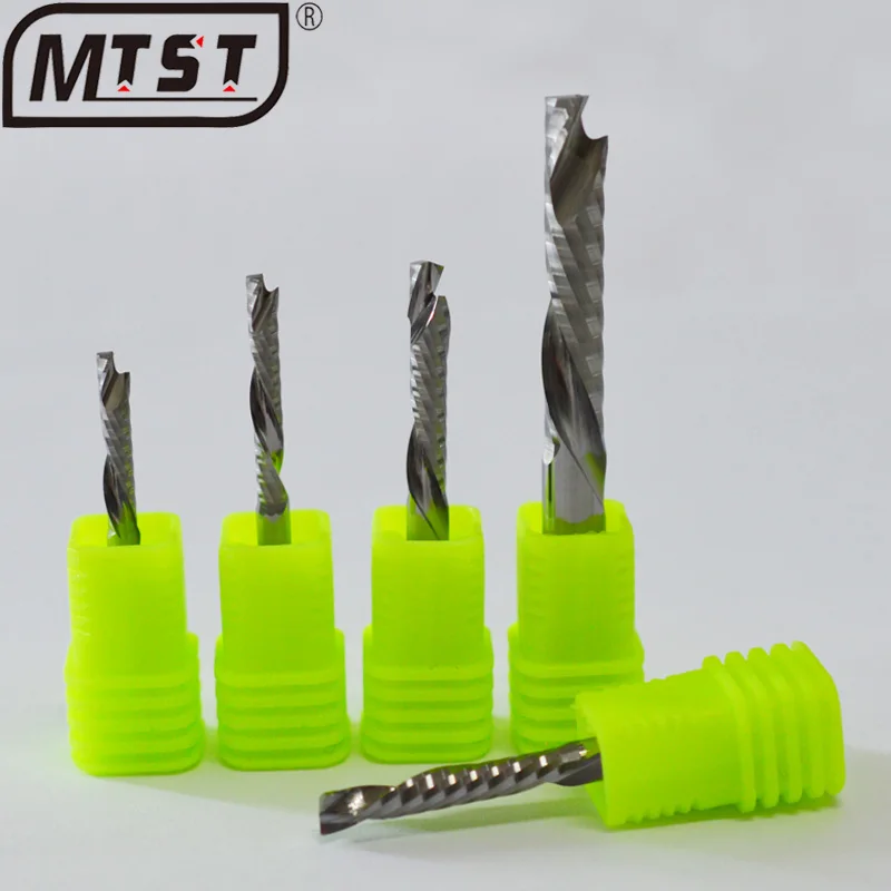 3.175mm Single edge composite milling cutter for solid wood density plywood woodworking carving machine tool