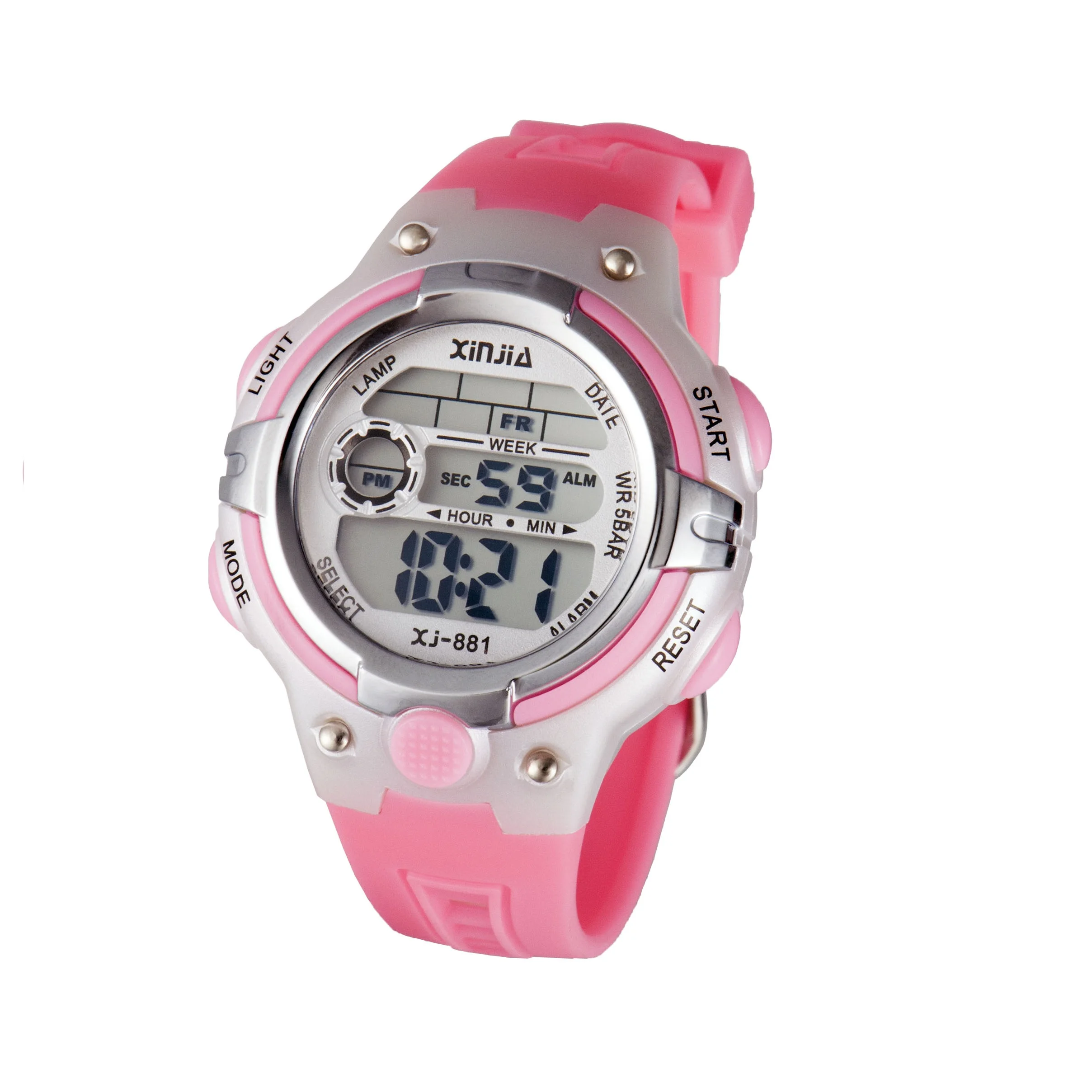 XINJIA  Fashion LED Electronic Sport Watch Women Wristwatch Digital Watch Waterproof Custom Logo Watch