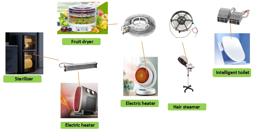 1000W1500W2000W Convection fireplace mica heating frame hanging fireplace heating element heating Electric