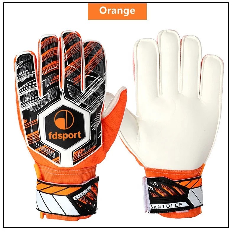 Soccer Goalkeeper Gloves Football Goalie Full Finger Protective Gloves Microfiber Anti-slip Gloves For Football Sport Equipment