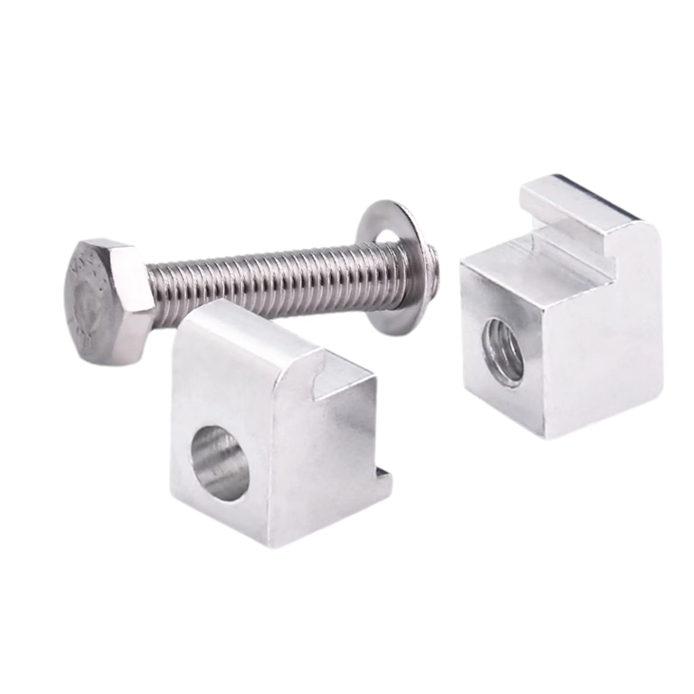 M12 Vacuum Fitting Aluminium ISO Double Claw Clamp C caliper nut bolt single-sided double quick-fit hook type flangefittings